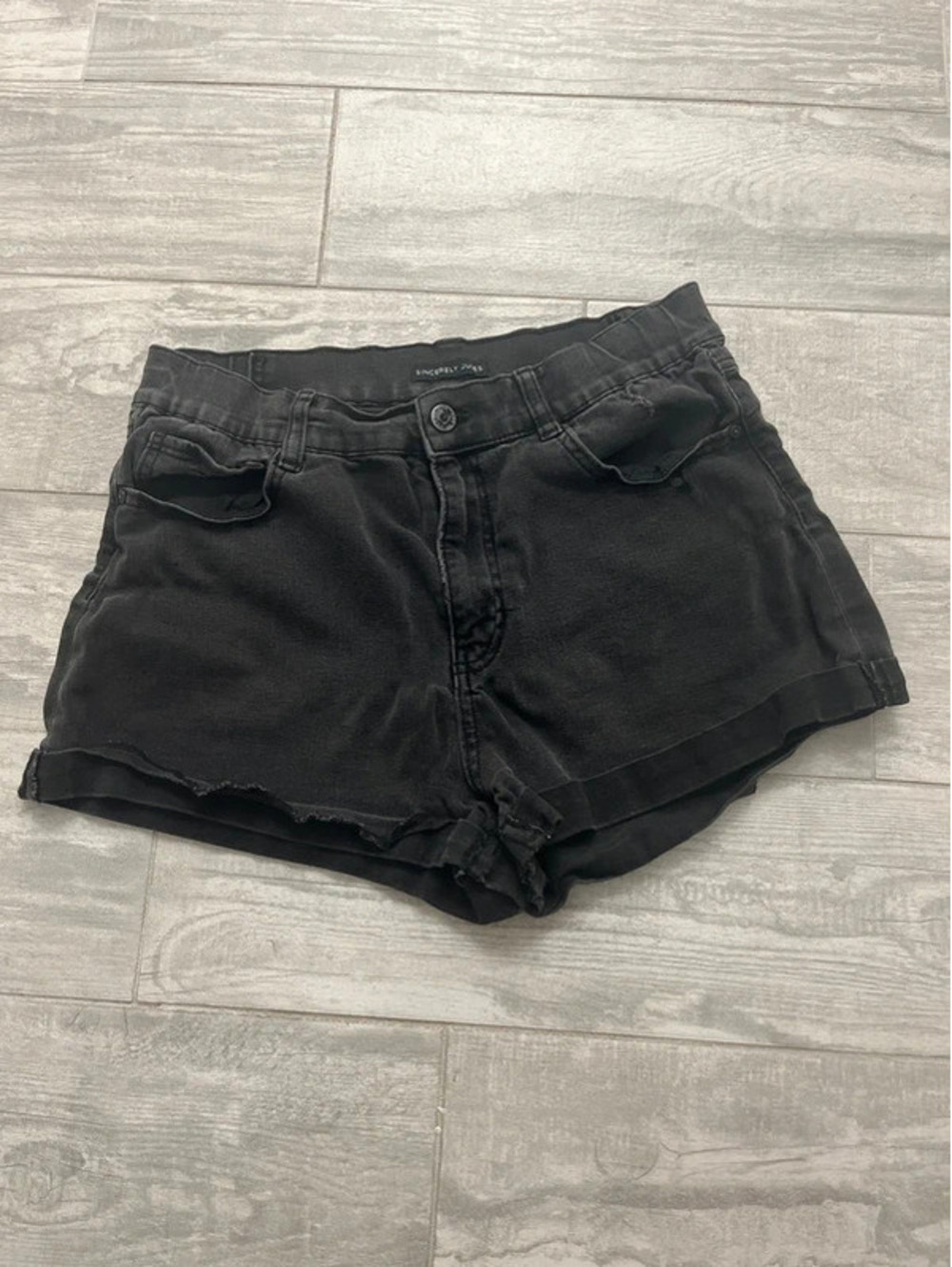 Sincerely Jules Black Denim Shorts